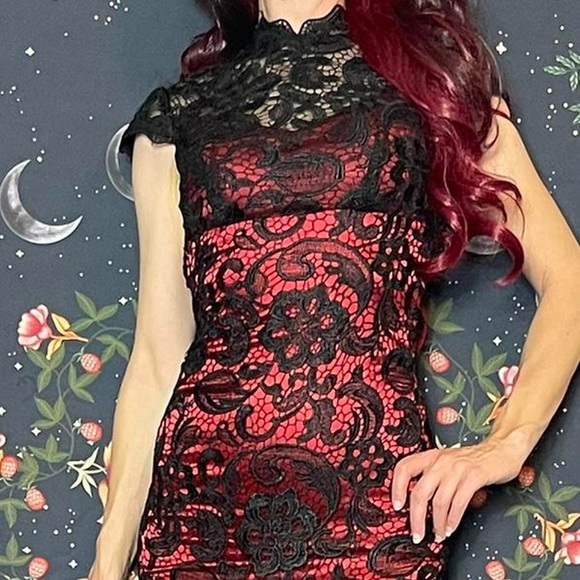 Vintage 90s y2k Vampire Wedding prom dress crochet Roberto Cavalli - Picture 5 of 7